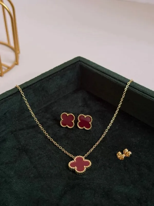 Женская цепочка в стиле Van Cleef (нержавеющая сталь) — фото 1