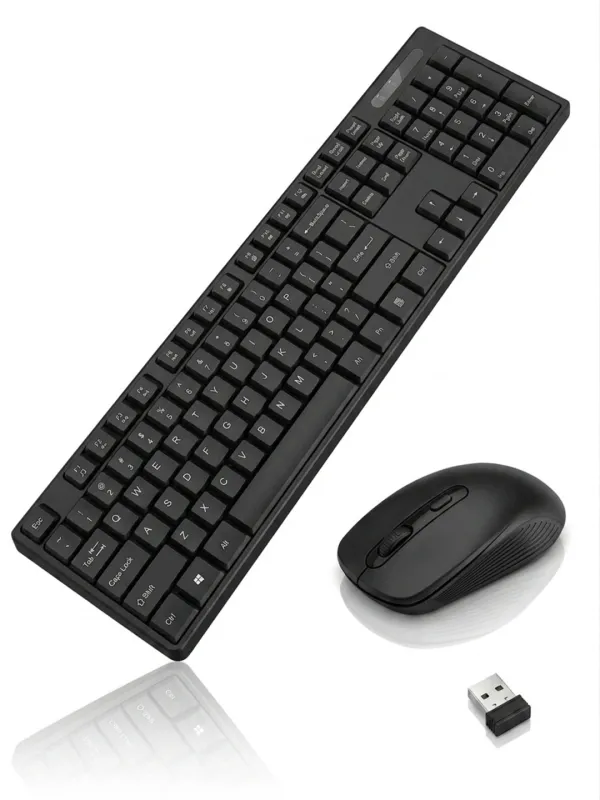 Клавиатура и мышь  Metoo C20 Wireless Black/ White — фото 3