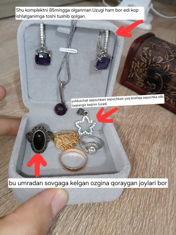 Bujiteriya taqinchoqlar