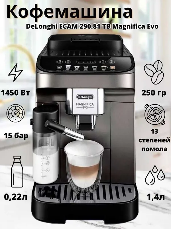 Кофемашина Delonghi 290.81 Magnifica Evo та самая неубиваямая машина