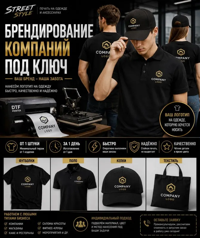 Брендирование компаний под ключ экипировка лого на футболках поло 2 Брендирование компаний под ключ экипировка лого на футболках поло 2