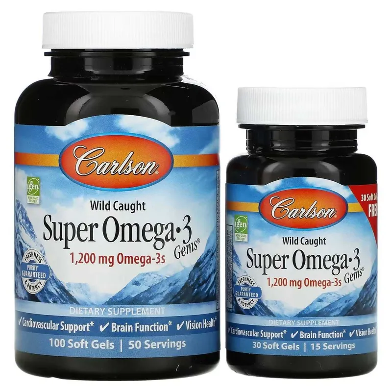 Карлсон омега-3 1200мг., Carlson omega-3 1200 mg. общий 130 капсул
