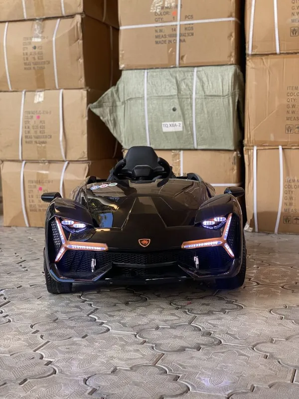 Lamborghini детская машина с открывающимися вверх дверями, электромобиль 1
