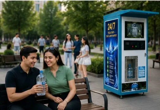 Vending Suv Aparati – 24/7 Avtomatik Toza Ichimlik Suvi Savdosi