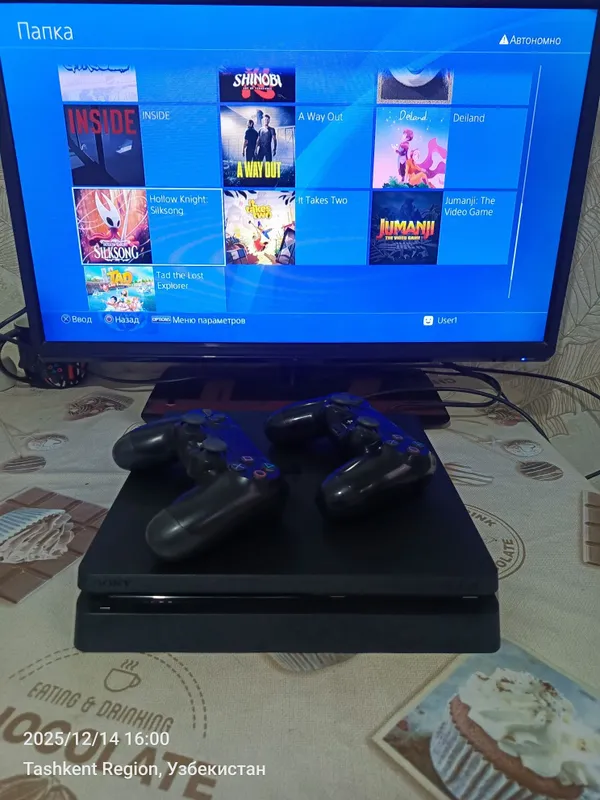 Ps4 slim 1tb proshivka qilingan. Holati zoʻr garantiya beriladi — фото 2