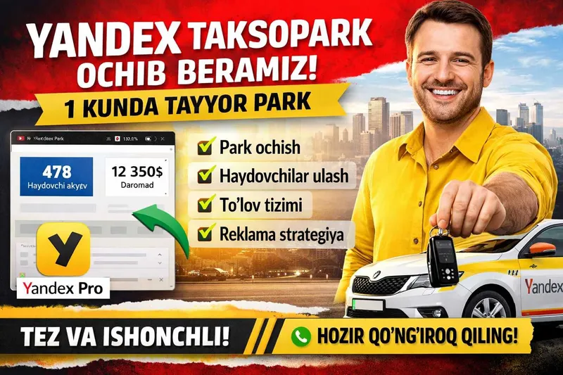 Yandex Taksopark ochib beramz