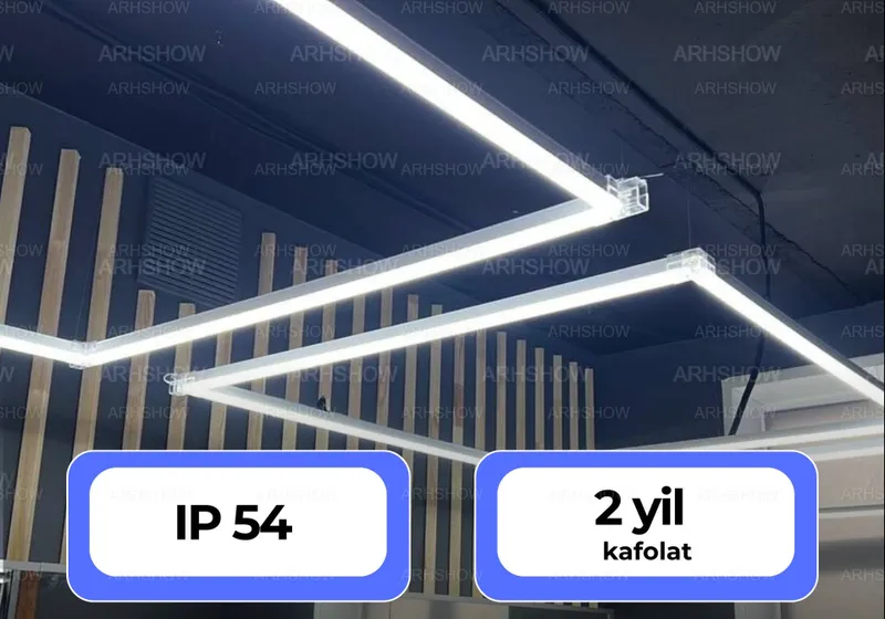 LED kvadrat 1.2×1.2m barbershop uchun chiroq — фото 2