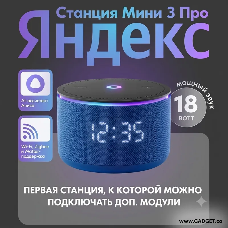 Яндекс Станция Мини 3 Про Черная