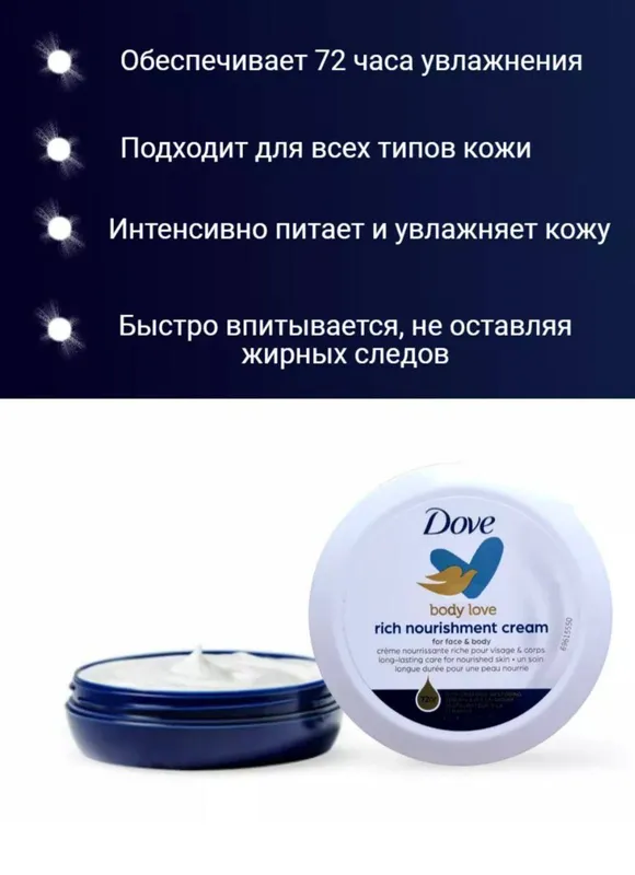 Крем Dove Body Love Rich Nourishment Cream