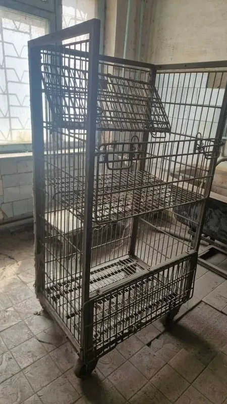 Стеллаж металлический тележка на колесах для столовой чойхона — фото 2