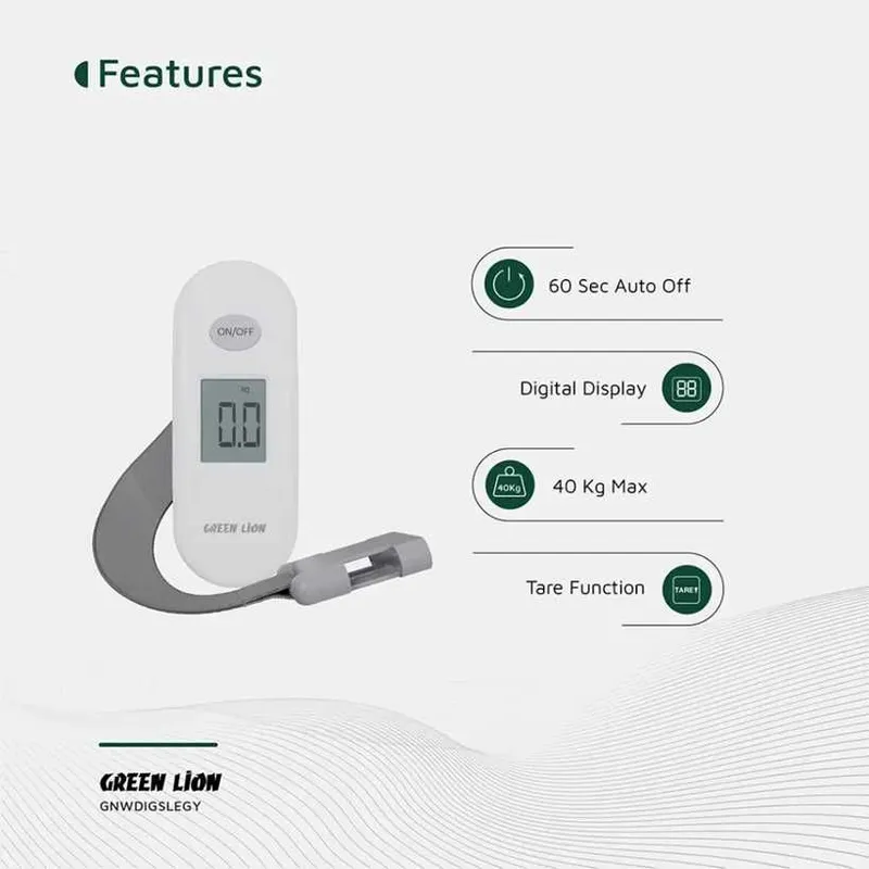 Green Lion Digital Luggage Scale Дорожные ручные весы для багажа — фото 2