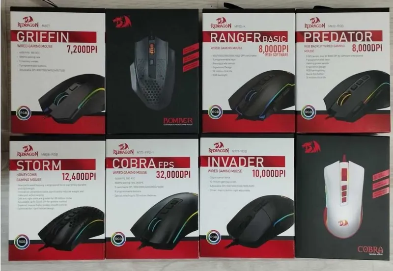 Мышки REDRAGON ПРОВОДНЫЕ игровые .Количество есть — фото 1