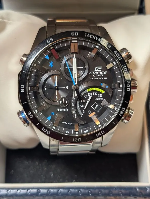 CASIO EDIFICE EQB-501XDB, Tough Solar, Bluetooth, Xronograf 1 CASIO EDIFICE EQB-501XDB, Tough Solar, Bluetooth, Xronograf 1