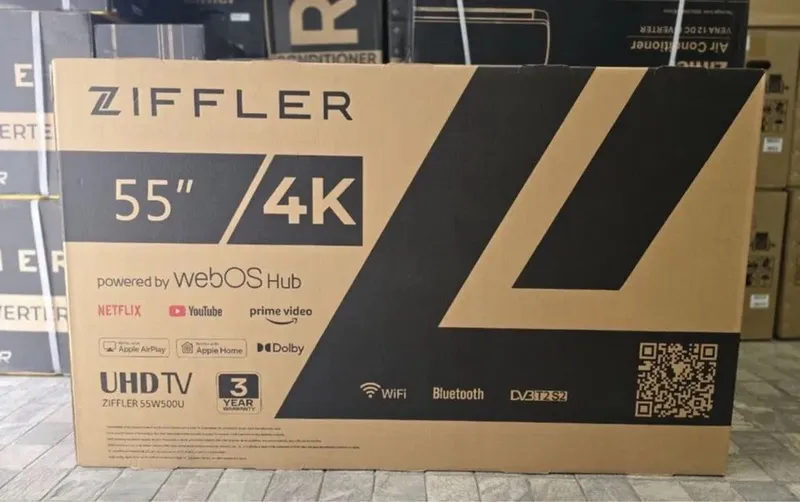 Телевизор Ziffler 55 4K UHD QLED 120hz google tv бесплатна доставка — фото 1
