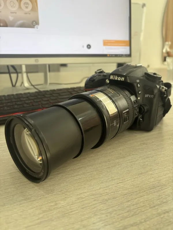 Легендарный nikon d7100 с обьективом 18-300 1