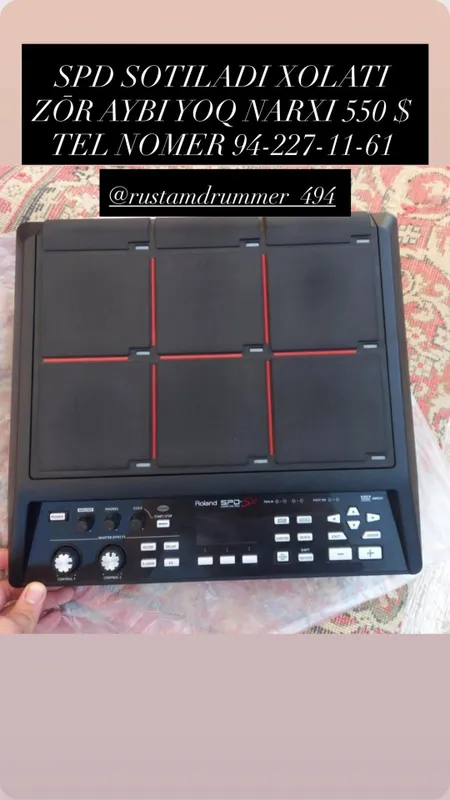 Roland spd sx Orginal Holati zōr kamchiligi yoq xamma zvukla tashalgan