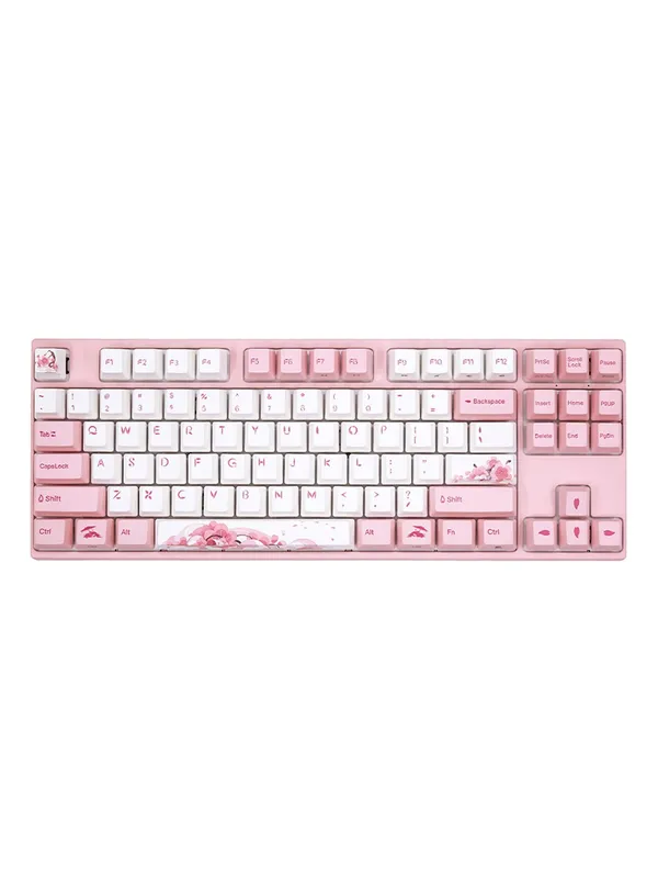 Клавиатура Varmilo "Sakura" VEM87, механическая, USB-A, 87 ключей, розовая, Sakura R1 EC V2 Rose — фото 1