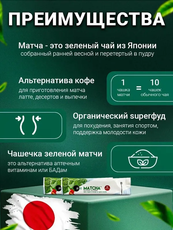 Чай Matcha Detox Идеальный внешний вид с МАТЧА! 3 Чай Matcha Detox Идеальный внешний вид с МАТЧА! 3