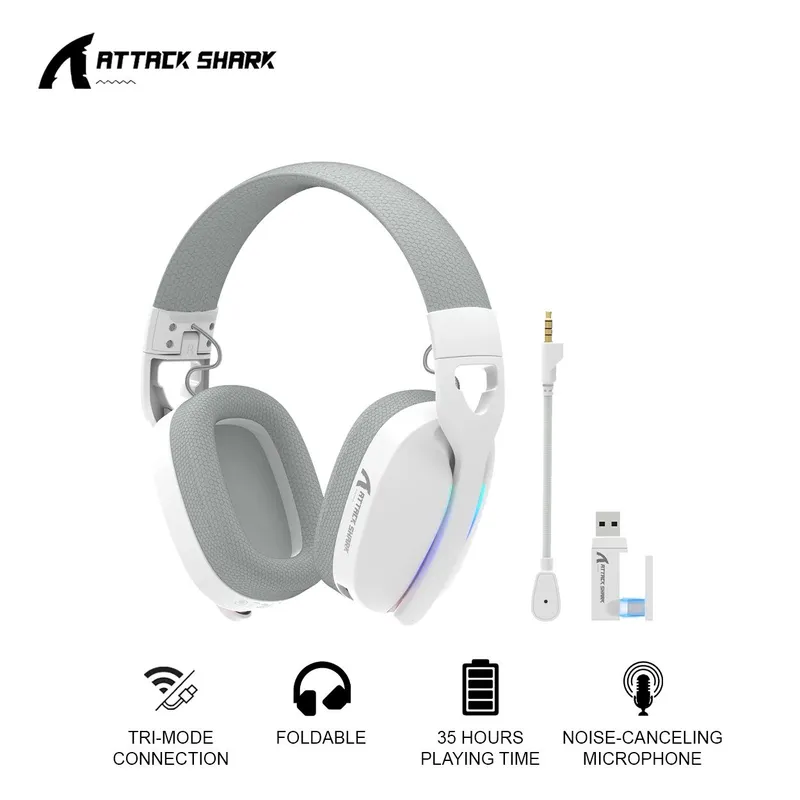 [НАУШНИК] Attack shark L90 Simsiz, Bluetooth, Simli ulanish — фото 1