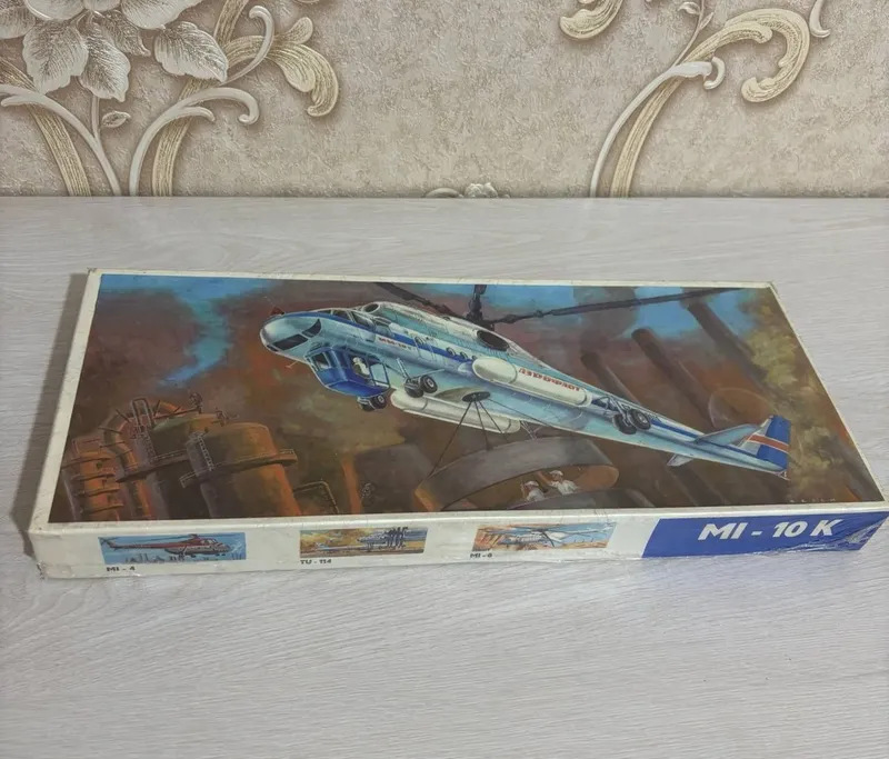 Редкая модель вертолёта MI-10K (СССР/ГДР)Plasticart новая запечатанная