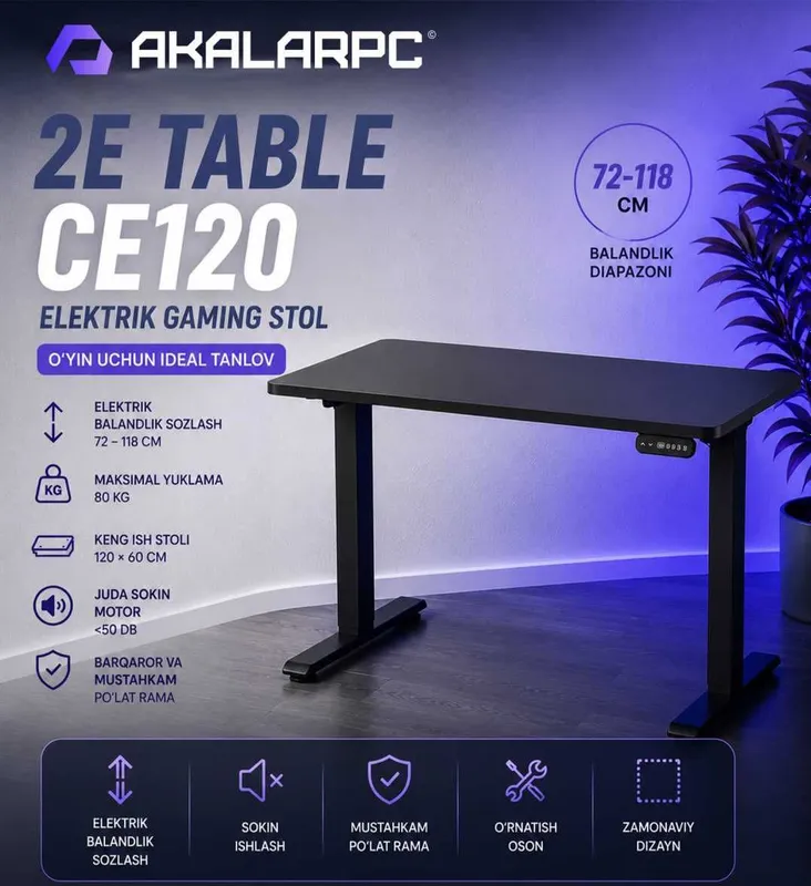 2E Table CE120 Black 2E Table CE120 Black