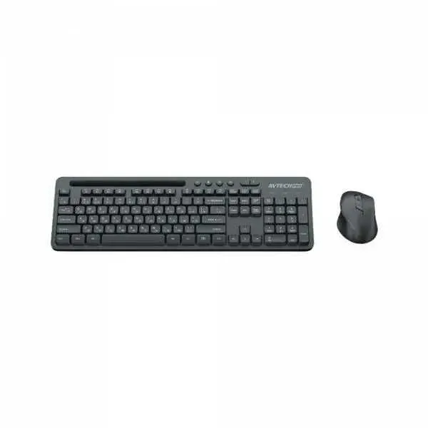 Клавиатура и мышь KB+Mouse AVTech Pro C305/306 (Black) (White)+ — фото 1