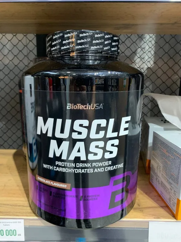 BioTechUSA Muscle Mass 4000 г | Гейнер для набора мышечной массы BioTechUSA Muscle Mass 4000 г | Гейнер для набора мышечной массы