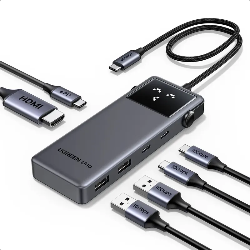 UGREEN USB-C хаб 6 в 1 HDMI 4K 60Hz — фото 4