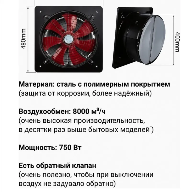 Вытяжной вентилятор настенный, оконный 2 Вытяжной вентилятор настенный, оконный 2