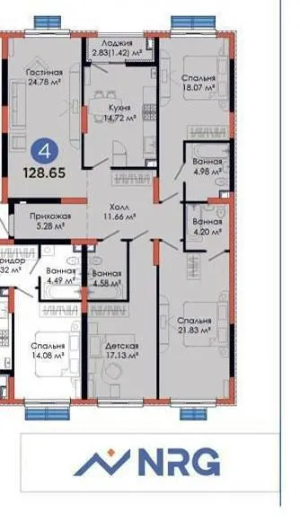 Продаётся 4-комнатная квартира в ЖК NRG BI Jomiy (Алмазарский район) 2