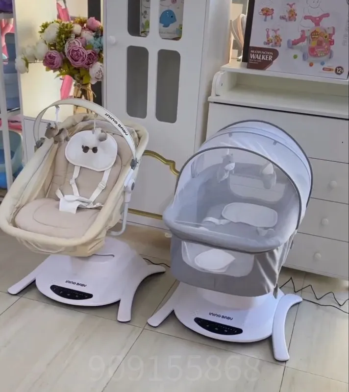 Электрокачалка детская Iningbaby 6в1 TY138C люлька колибель 0–6 месяце 5