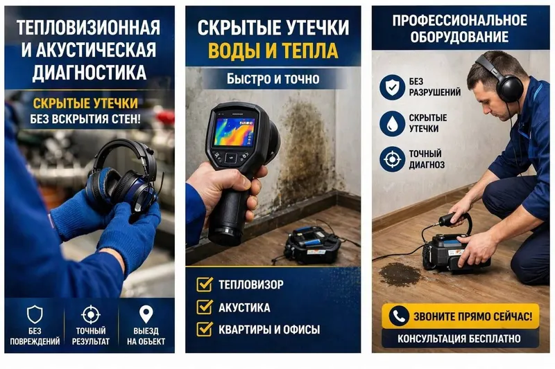 Тепловизор ва акустик текширув хизмати.