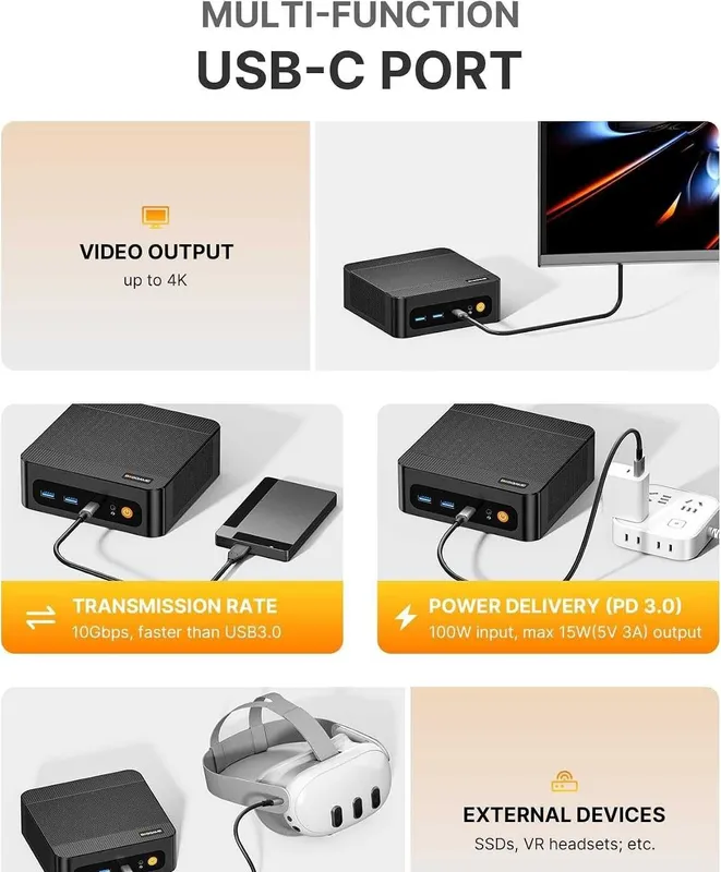 Mini PC Мини Пк BOSGAME P6 Ryzen 9 6900HX 24GB LPDDR5X 1TB PCIe4.0 5 Mini PC Мини Пк BOSGAME P6 Ryzen 9 6900HX 24GB LPDDR5X 1TB PCIe4.0 5