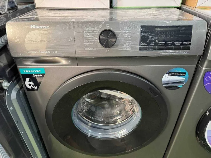 Стиральная машина Hisense 6 кг WFQP6012EVMT Inverter Steam