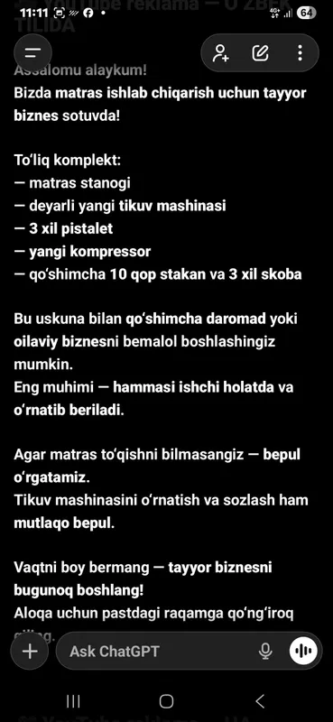 matras mashinkasi Typical 5 matras mashinkasi Typical 5
