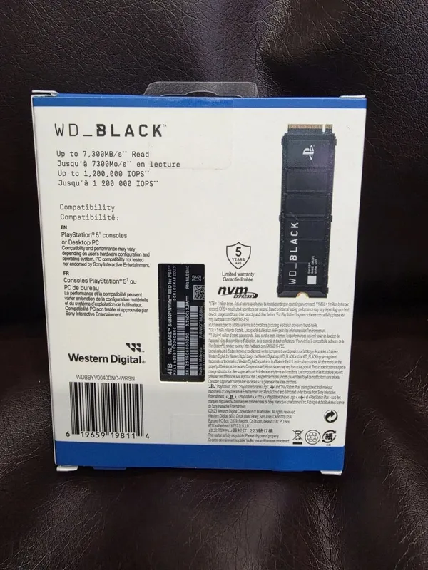 SSD Western Digital WD_BLACK SN850P M.2 NVMe 4 ТБ — фото 3