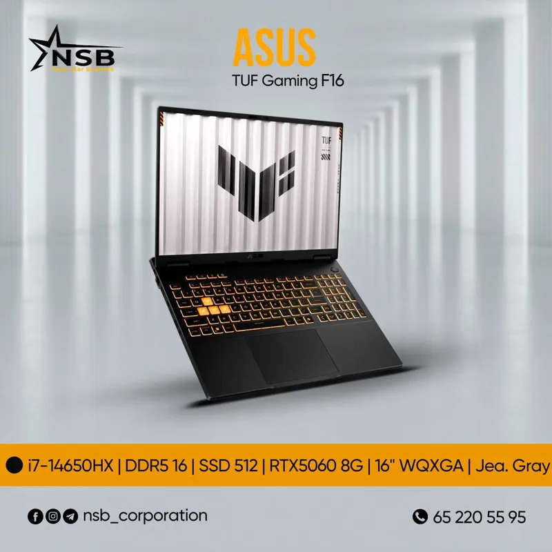 ASUS TUF Gaming F16 i7 14650HX | NVIDIA RTX 5060 8GB GDDR7 GPU