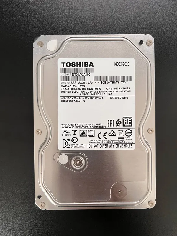 Жёсткий диск HDD 1000 ГБ 1 Жёсткий диск HDD 1000 ГБ 1