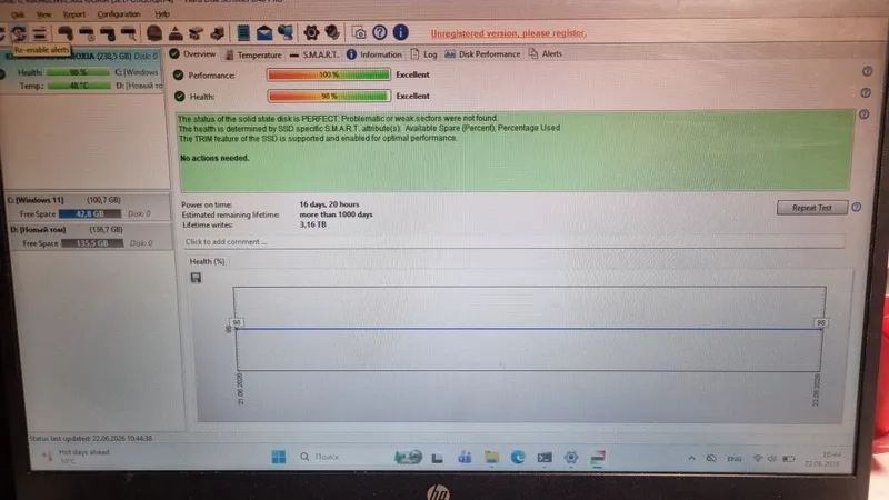 HP Notbook 15 . 4