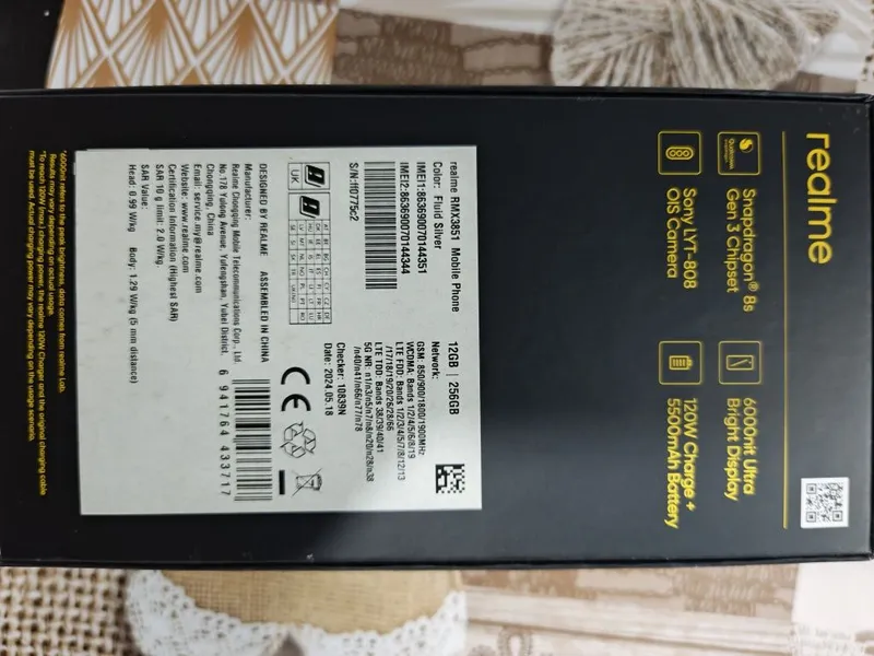 Realme GT 6 Global 12/256 GB, ekranda yoriq bor, tavsifni o‘qing! 8 Realme GT 6 Global 12/256 GB, ekranda yoriq bor, tavsifni o‘qing! 8