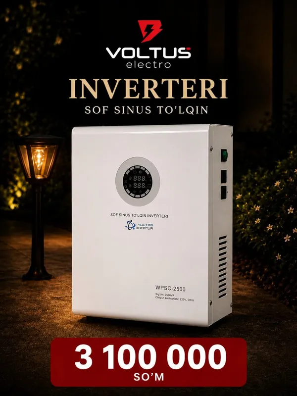 Voltus Electro Sof Sinus To‘lqin Inverteri
