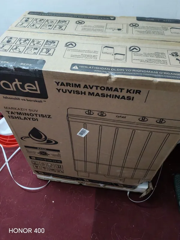 Artel Pol aftamat kir yuvish mashinasi 9_Kelolil yangi karobka 6