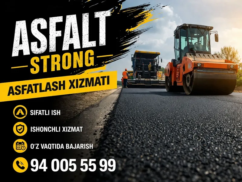 Asfalt xizmatlari асфальт хизмати