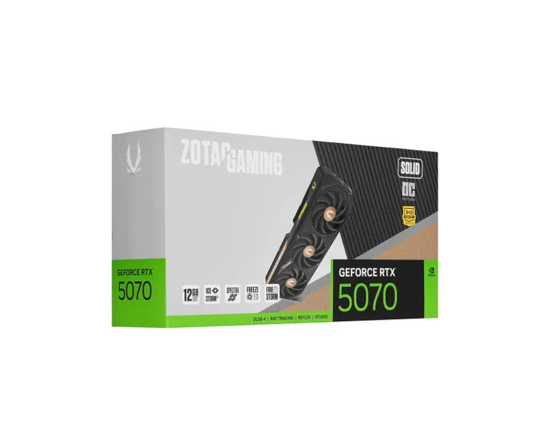 - Видеокарта Zotac GAMING GeForce RTX 5070 Solid OC 12GB 4 - Видеокарта Zotac GAMING GeForce RTX 5070 Solid OC 12GB 4