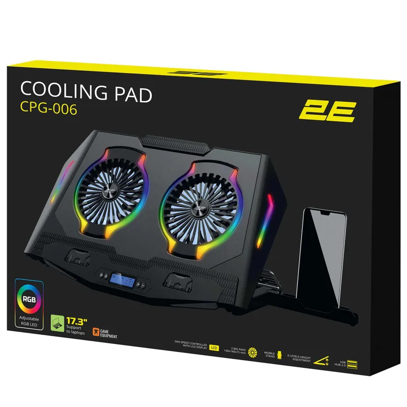 }Подставка для ноутбука 2E GAMING 2E-CPG-006 Black — фото 7