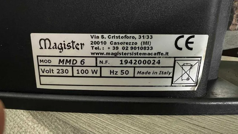 Срочно Кофемолка профессиональная Magister MMD6 — фото 4 Срочно Кофемолка профессиональная Magister MMD6 — фото 4