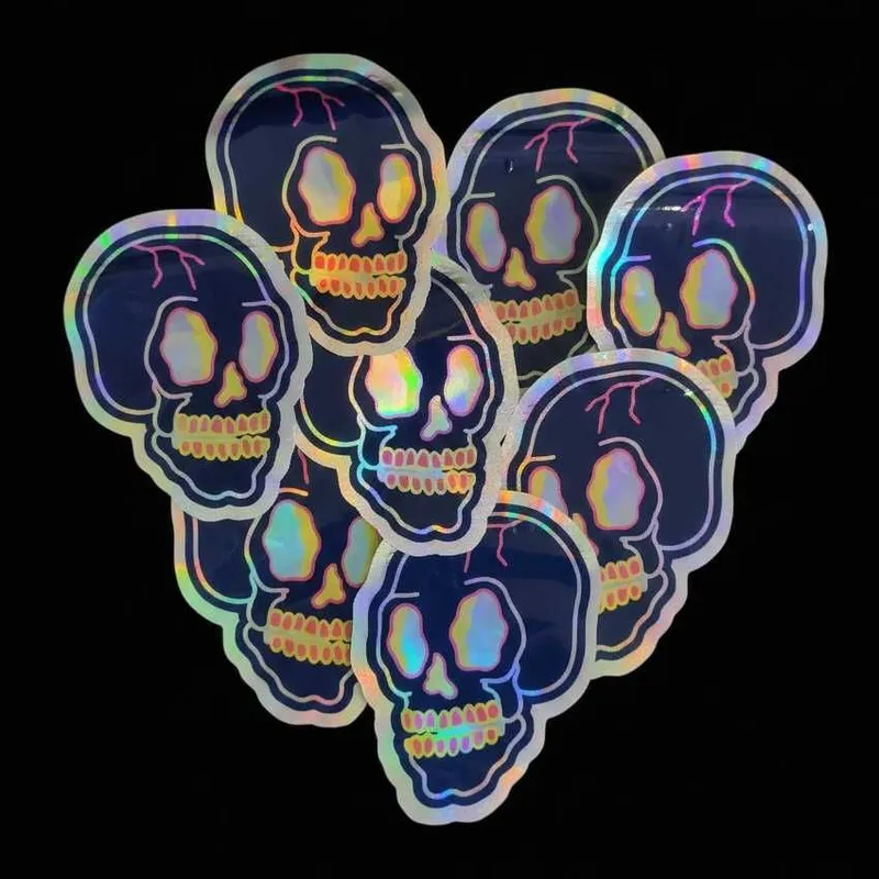 Zip Lock Пакет Голографический Skull. — фото 3