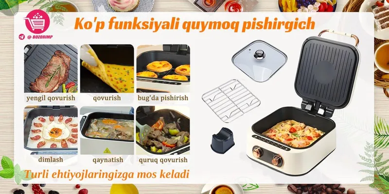 Ko‘p funksiyali chuqur qovurish va gril qurilmasi — фото 2