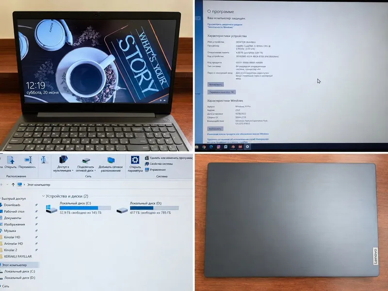 Noutbuk intel coreI3 10110U 10-avlod