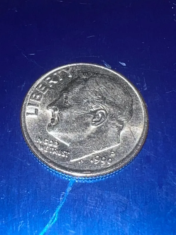 Дайм Рузвельта 1999 год монета США 1